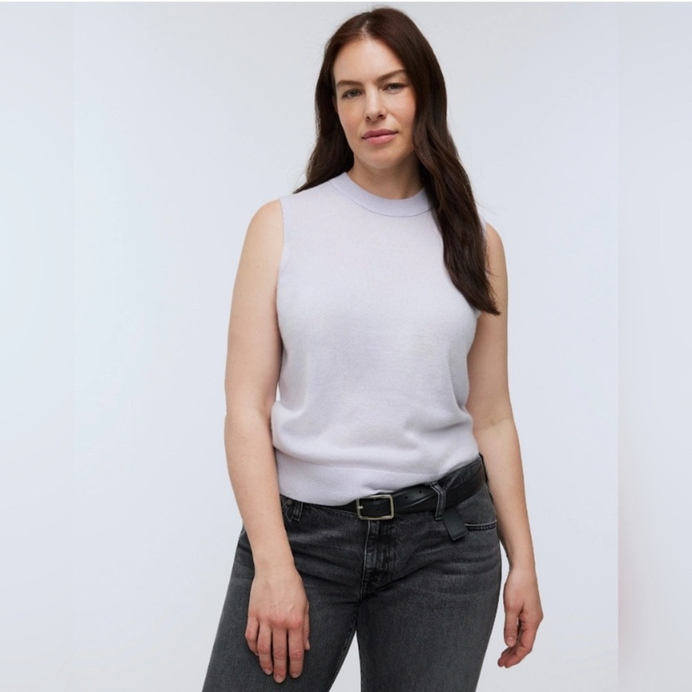 Madewell Sleeveless Cashmere Knit Tank Top